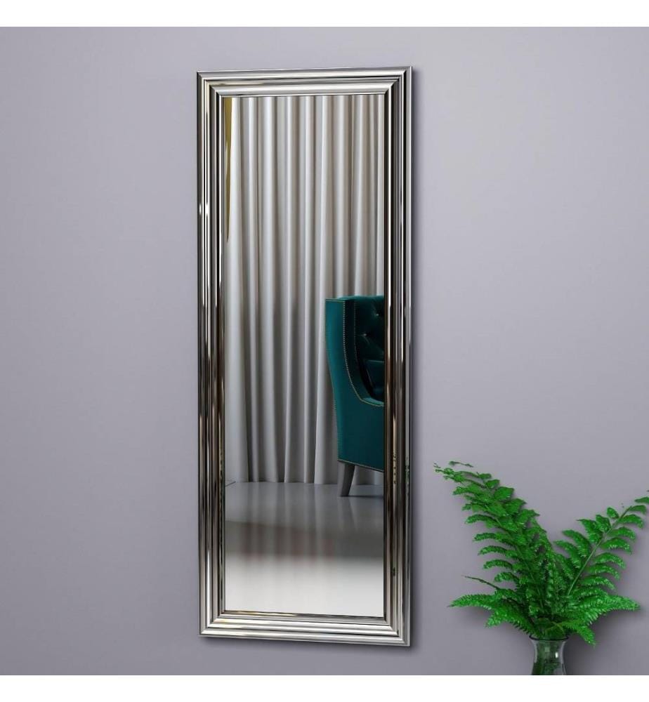Mirror, Silver, MDF, Silver Framed Pier Mirror