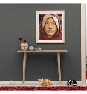 Credenza, Rovere, Truciolato rivestito in melamina