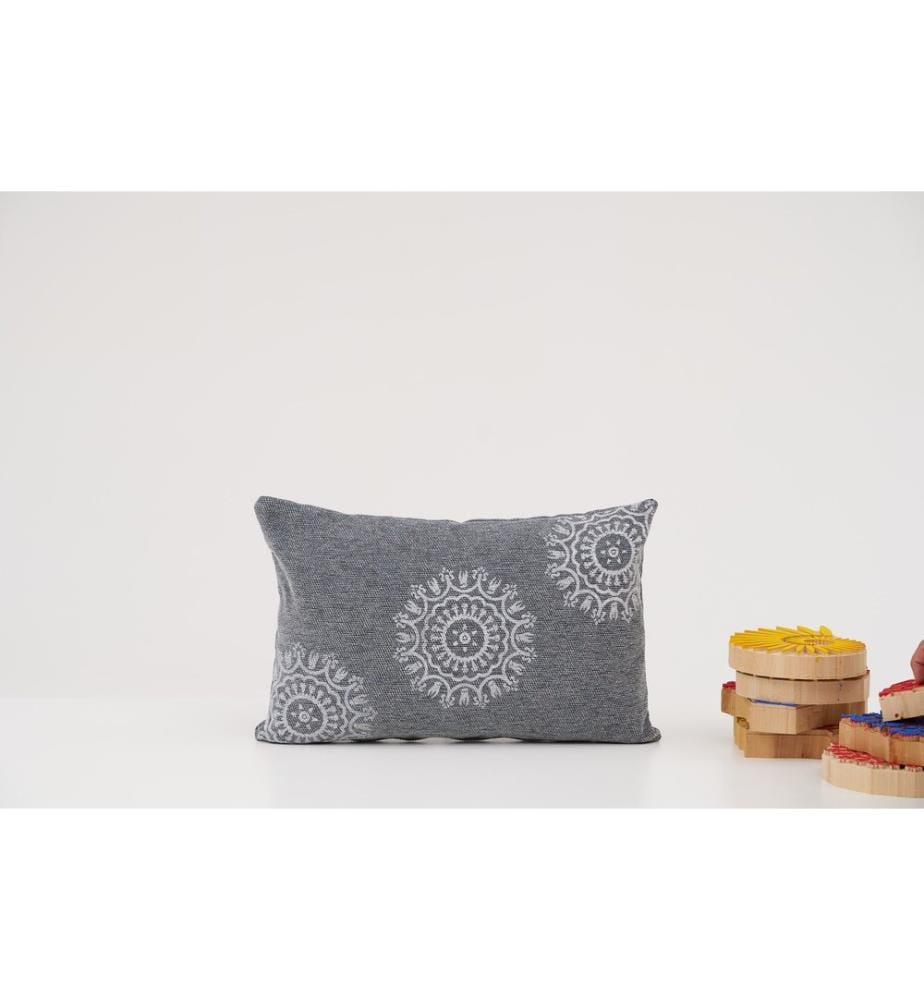 Housse de coussin, gris foncé, 100 % CHENILLE