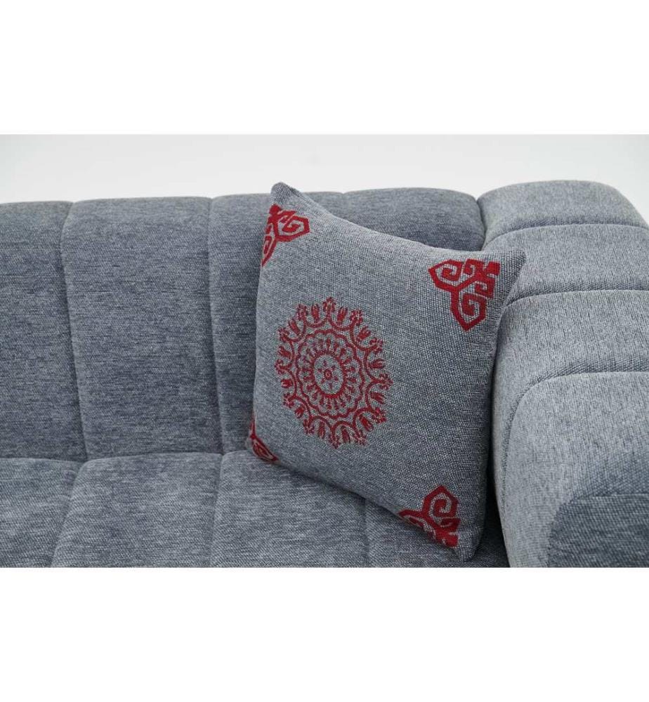 Housse de coussin, gris foncé, 100 % CHENILLE