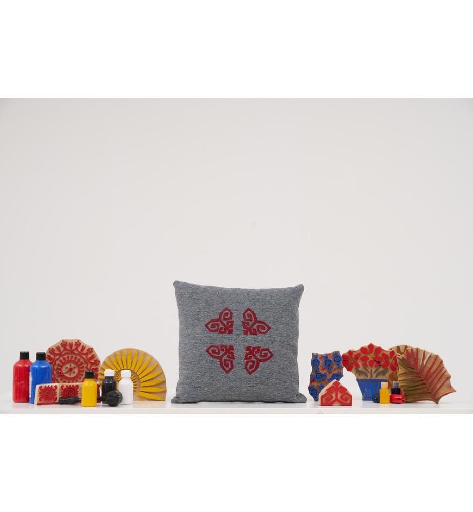 Housse de coussin, gris foncé, 100 % CHENILLE