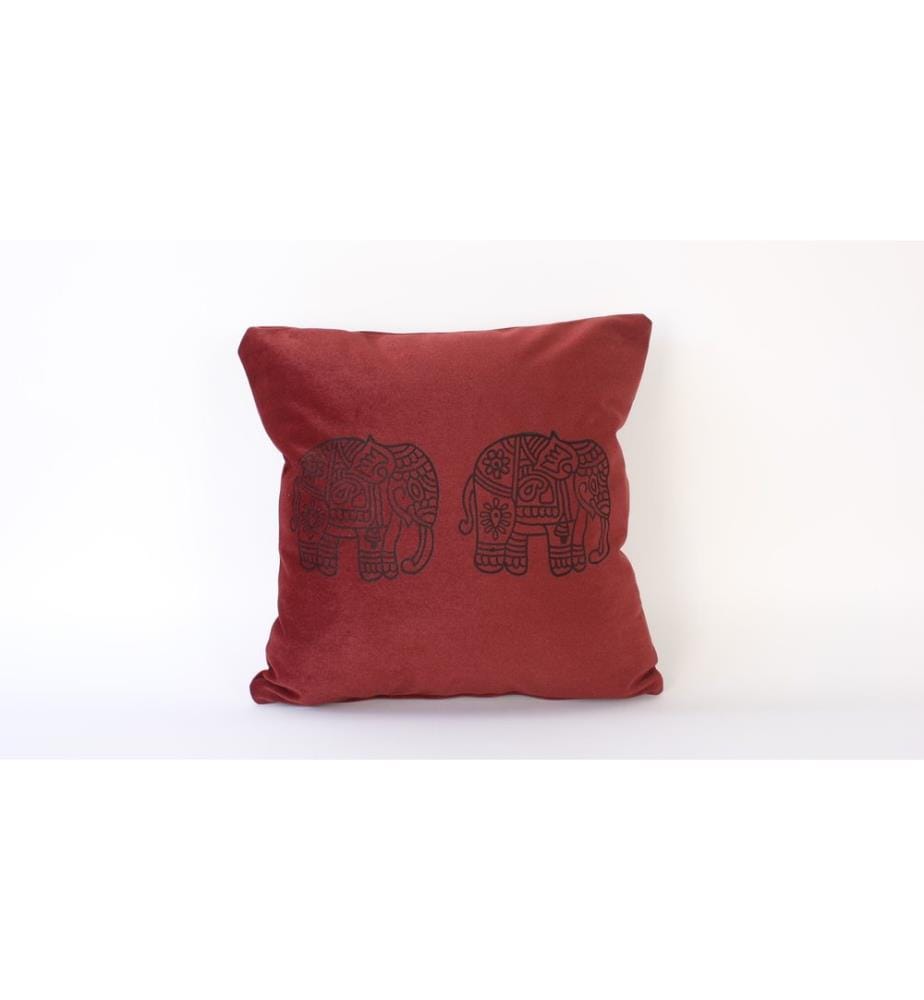 Housse de coussin, rouge bordeaux, 100 % VELOURS