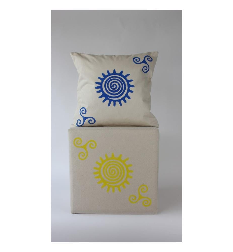 Fodera per cuscino, crema, 100% LINO