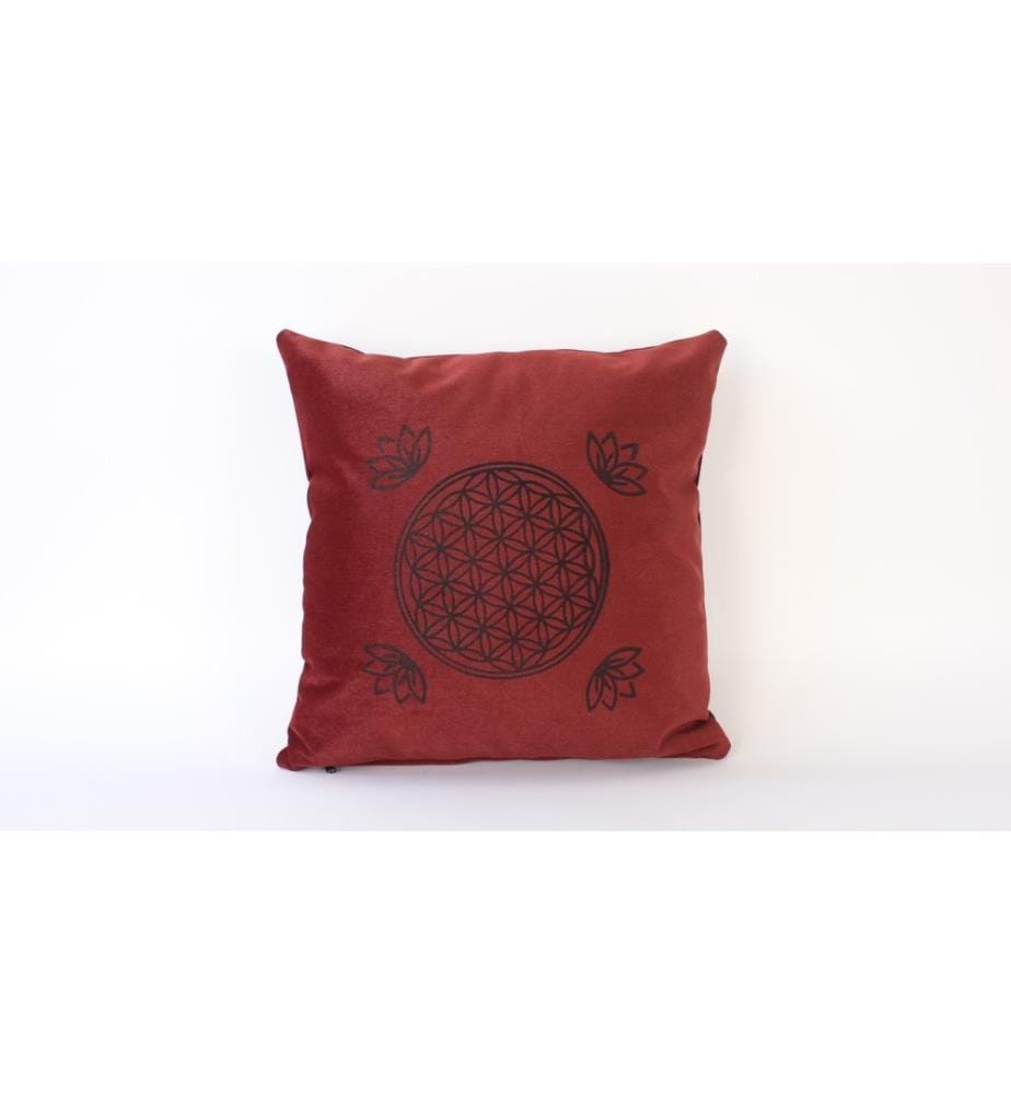Housse de coussin, rouge bordeaux, 100 % VELOURS