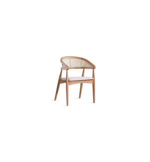 Sedia, naturale, 100% LEGNO DI FAGGIO, tessuto Teddy