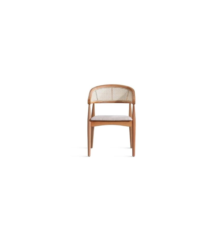 Stuhl, natur, 100 % BUCHENHOLZ, Teddy-Stoff