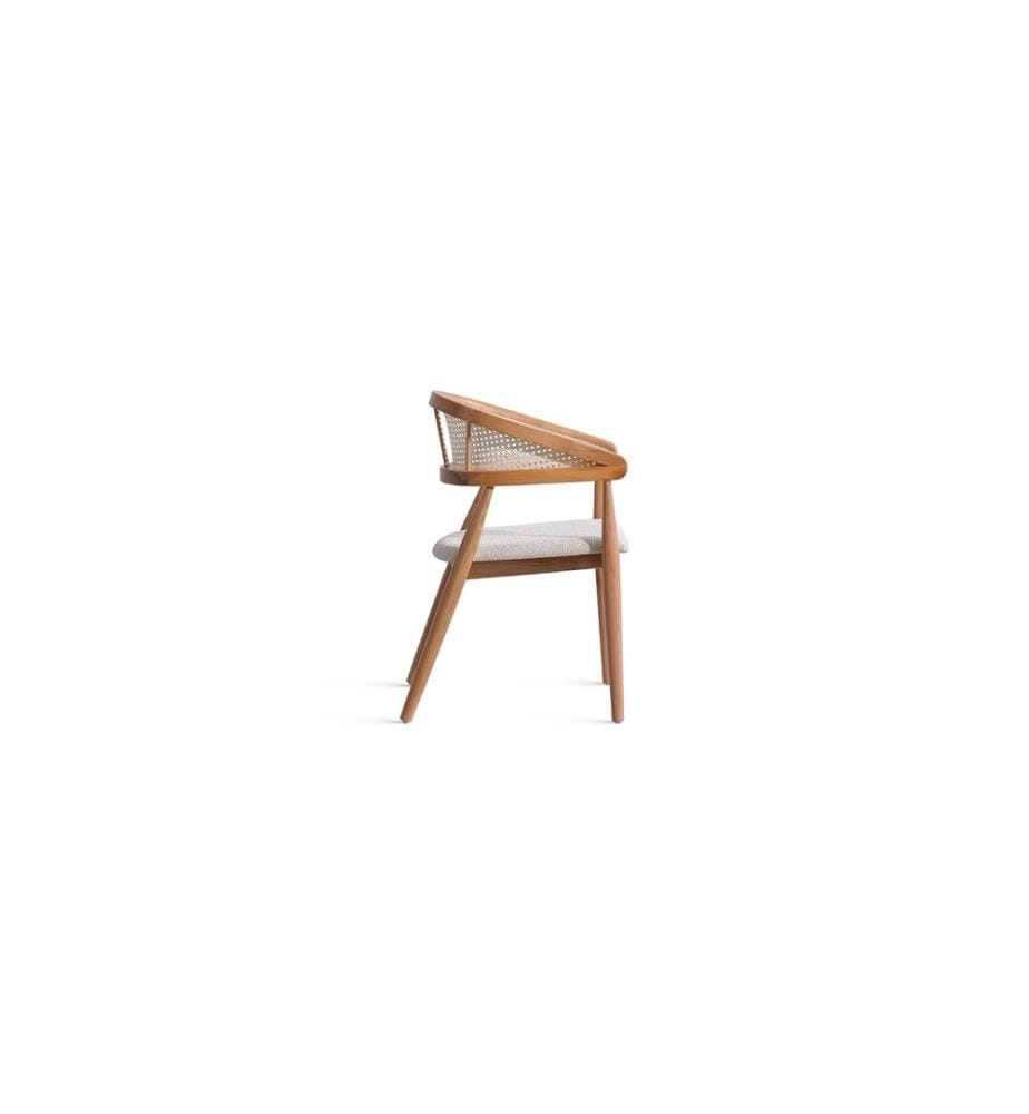 Stuhl, natur, 100 % BUCHENHOLZ, Teddy-Stoff