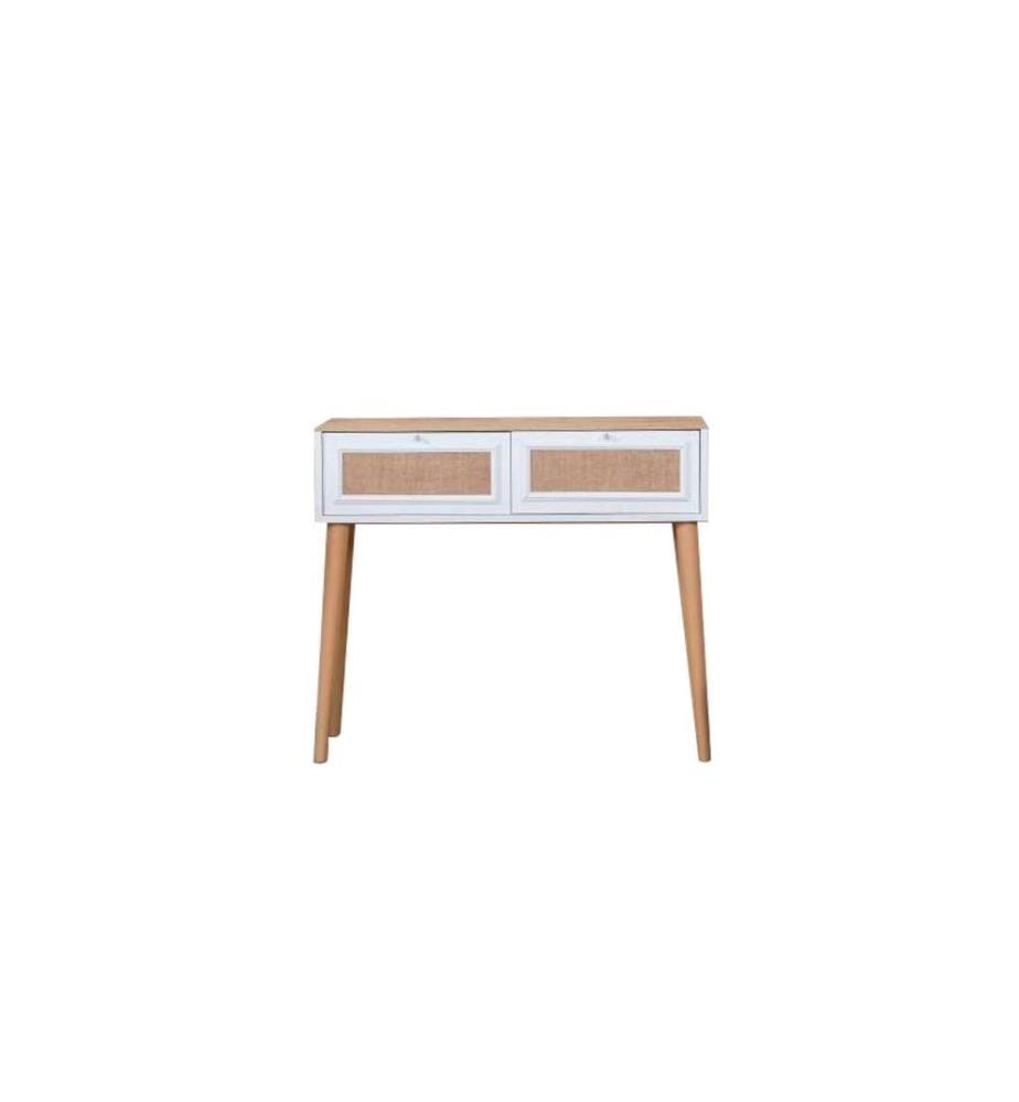 Comò, bianco, rovere, 100% MDF