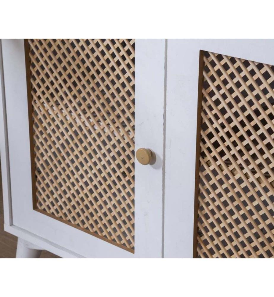 Konsole, Weiss, Eiche, 100 % MDF