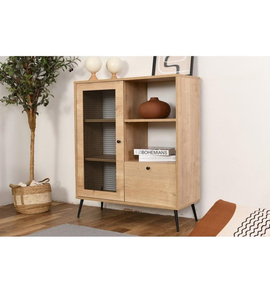 Mehrzweckschrank, Eiche, Beschichtete Spanplatte