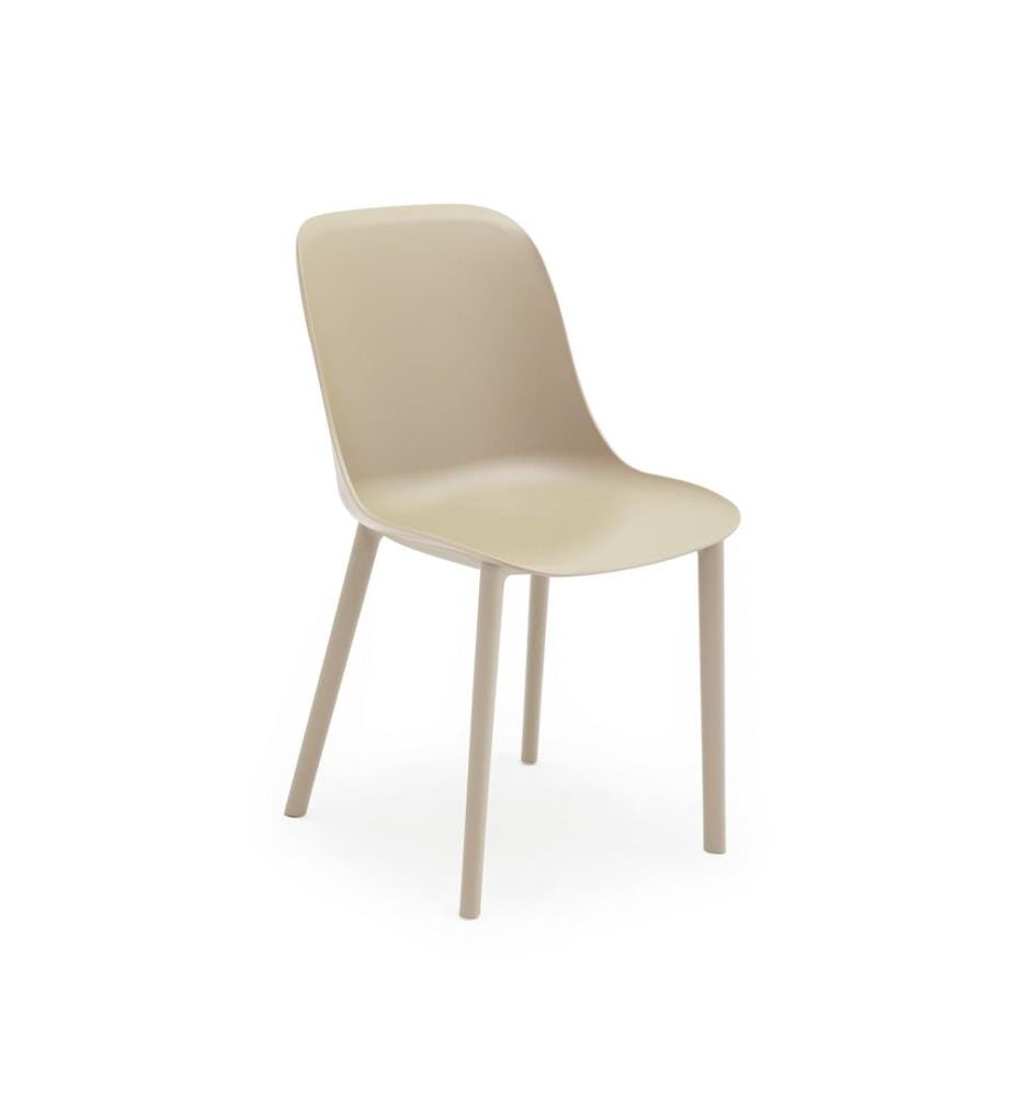 Ensemble de chaises, 2 pièces, Beige, 100% Polypropylène