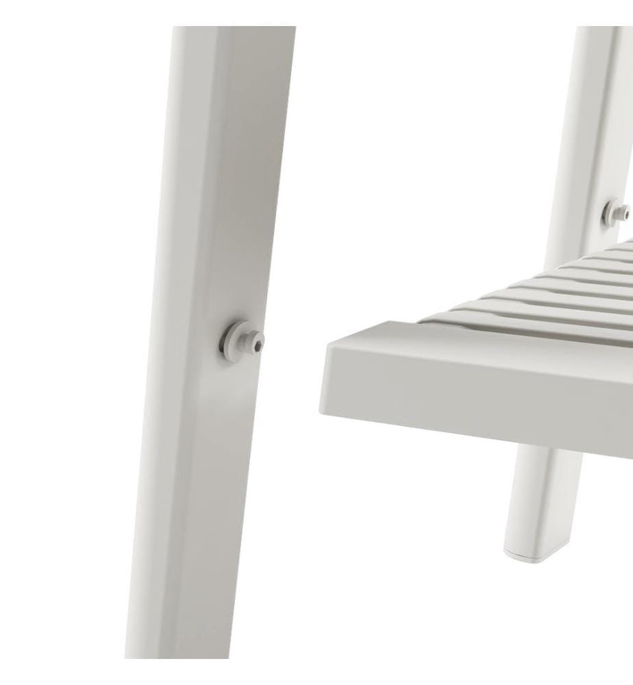Table basse, Ivoire, Blanc, 100% Polypropylène