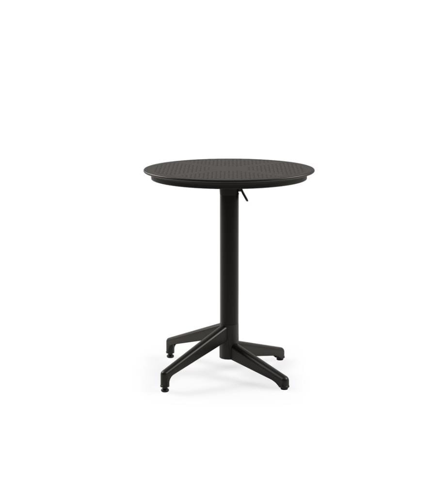 Table pliante, Noir, Structure : 100% Aliminium