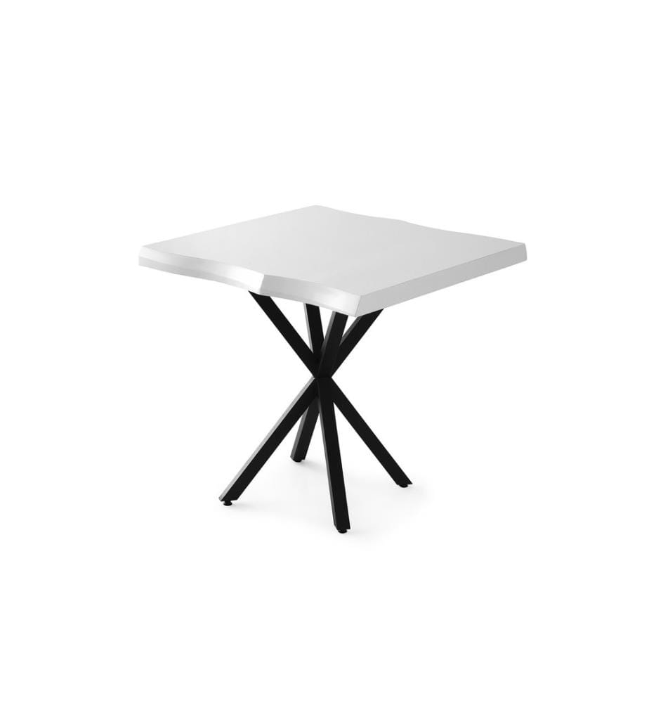 Weiss, Couchtische, 75X80X80 cm, Melaminbeschichtete Partikelplatte