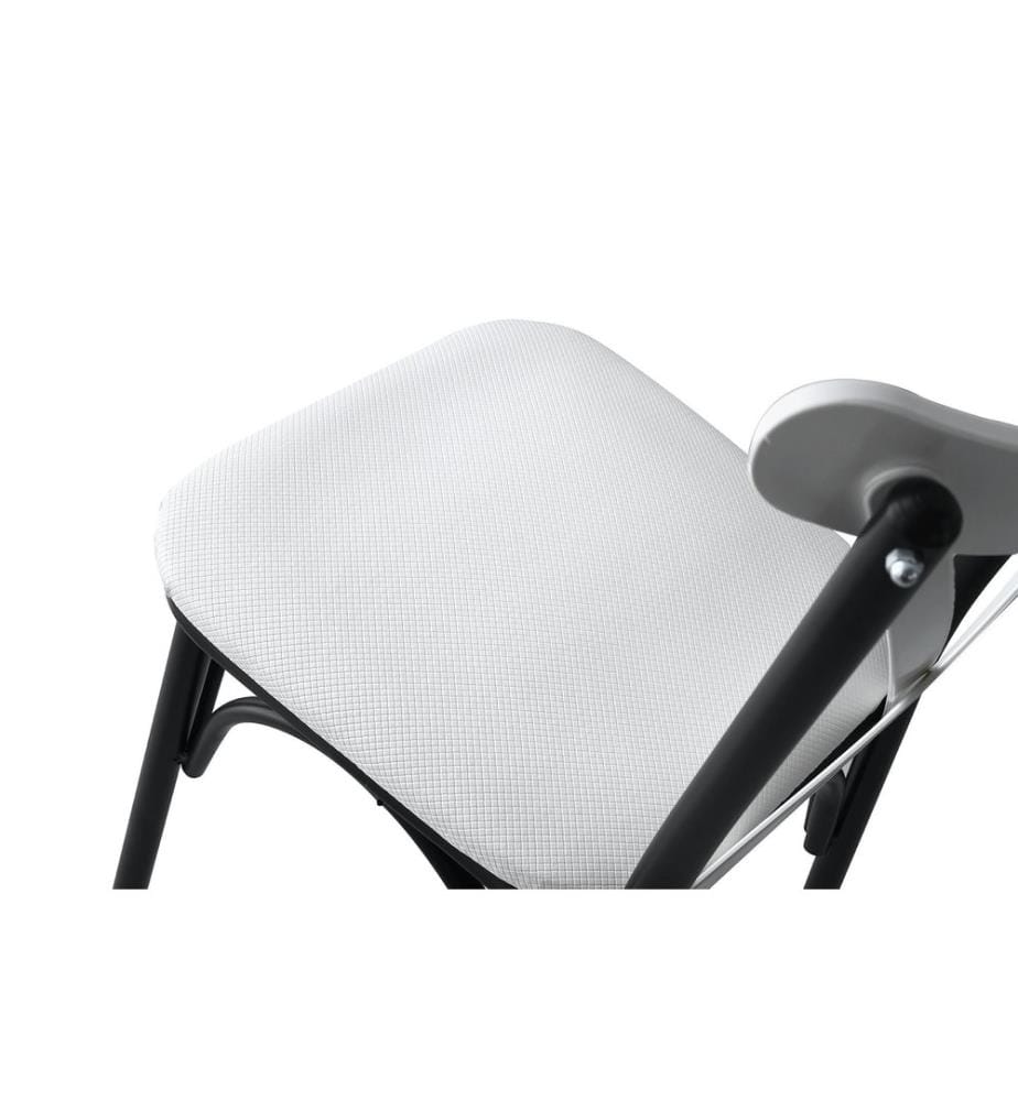 Blanc, Chaise De Bureau, 84X42X42 cm,