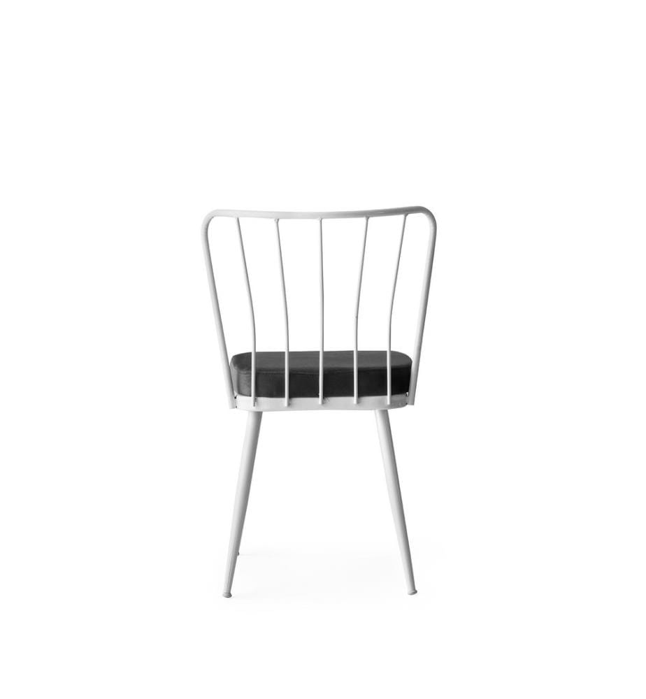 Blanc, Chaise De Bureau, 82X43X42 cm,