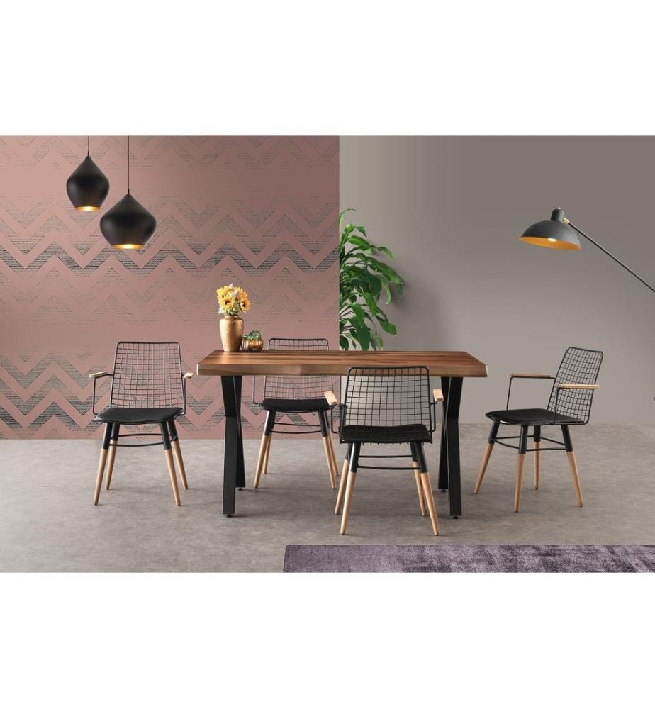 Noir, Couleur De Noix, Chaise De Bureau, 82X43X39 cm,