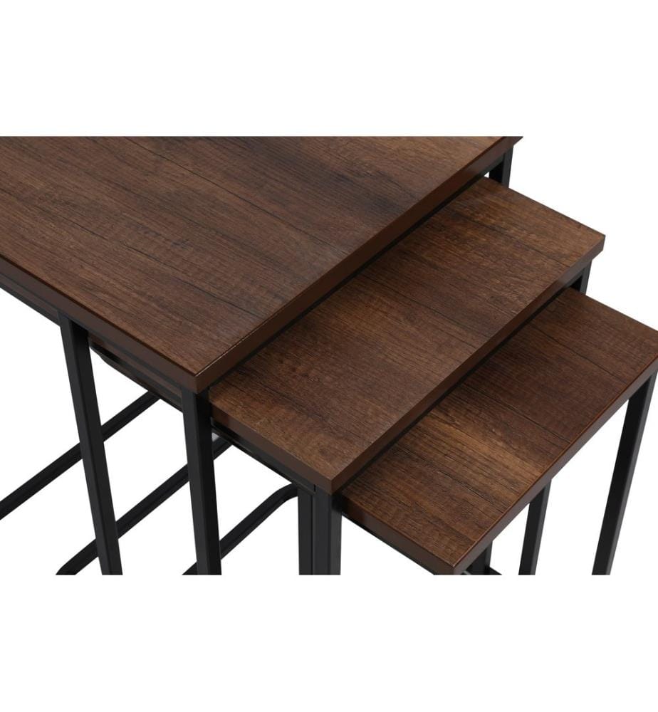 Table De Nidification, 3 Pièces, Noix Noir,