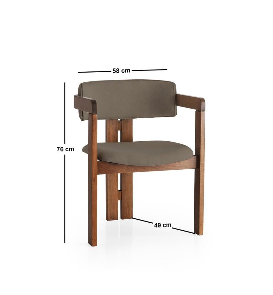 Sedia, Noce, Marrone, Struttura: Legno