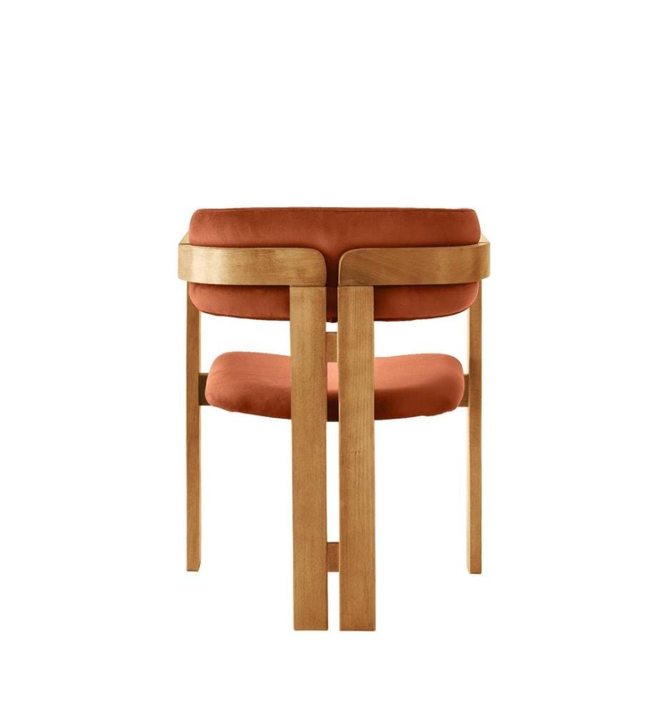 Stuhl, Eiche, Kachelrot, Gestell: Holz