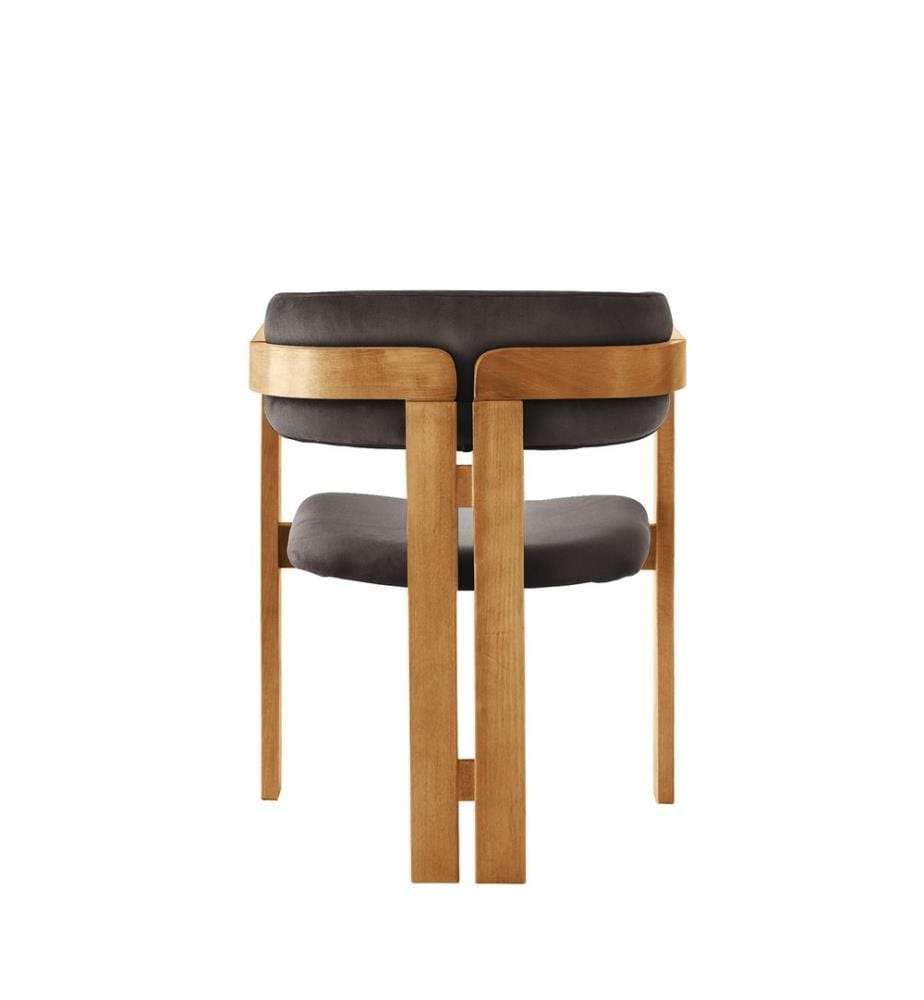 Stuhl, Eiche, Anthrazit, Gestell: Holz