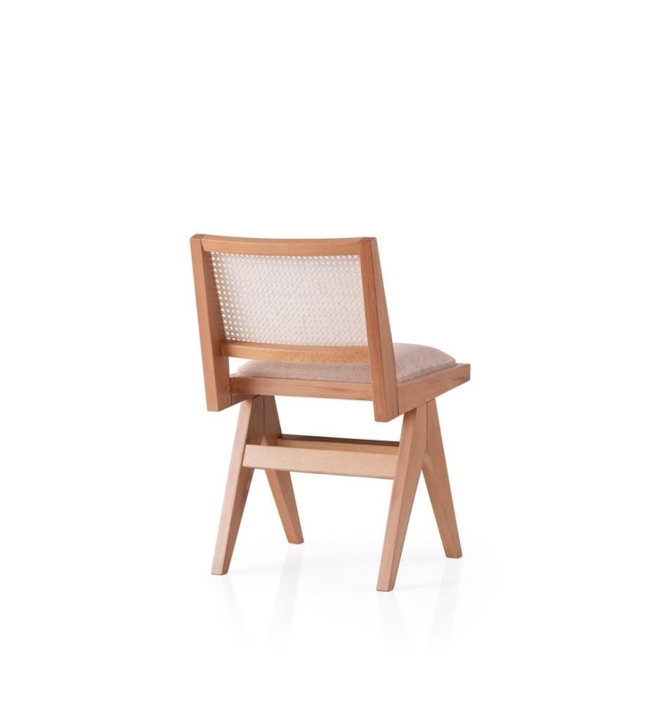 Stuhl, Eiche, Beige, Gestell: 100 % BÜCHENHOLZ, Sitzfläche: 100 % MULTIPLEX