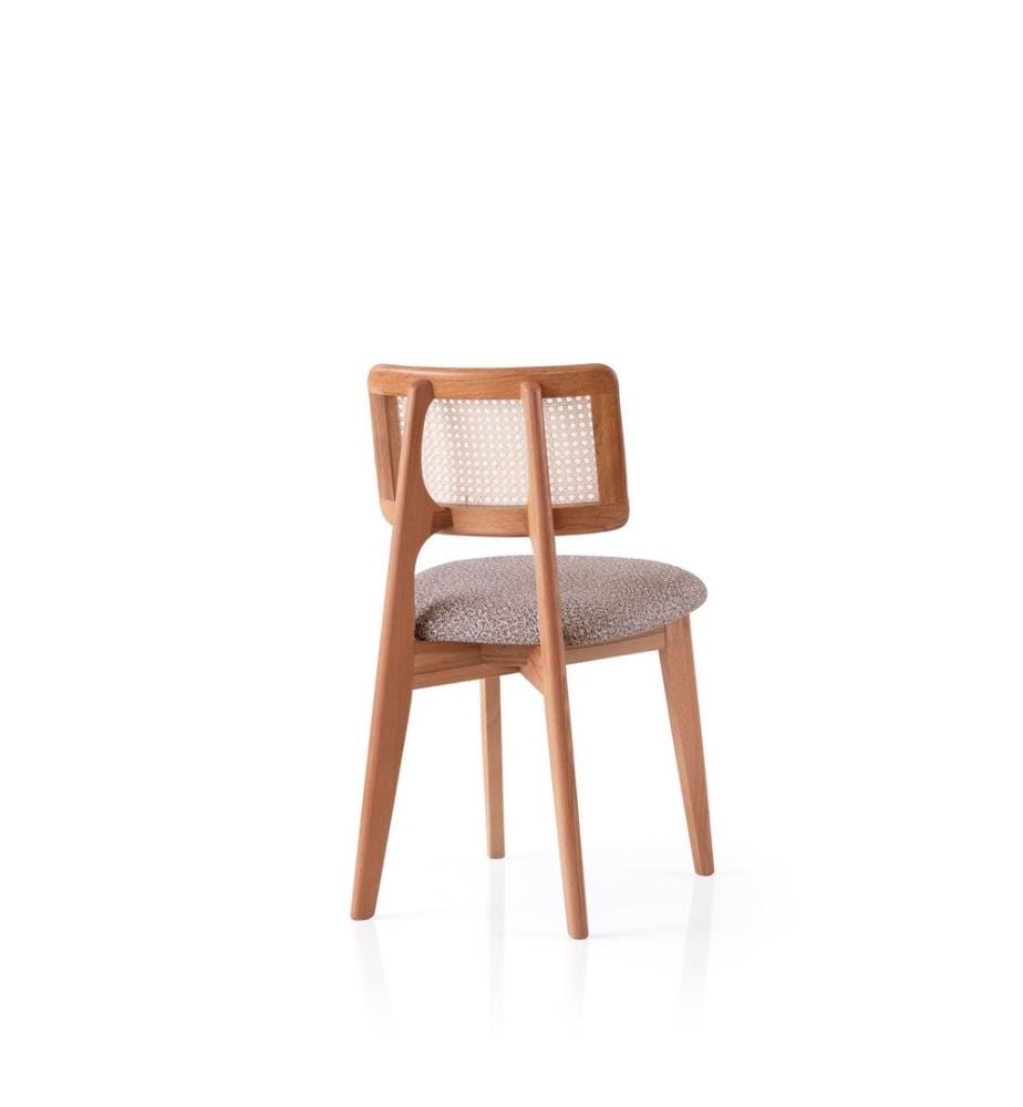 Stuhl, Eiche, Beige, Gestell: 100 % BÜCHSENHOLZ, Sitzfläche: 100 % SPERRHOLZ
