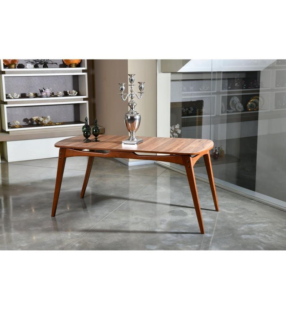 Nussbaumfarbe, Couchtische, 75X160X80 cm, Hornbeam Rahmen Holz