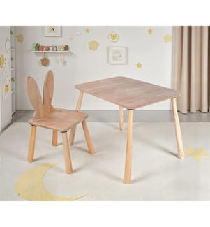 Set tavolo per bambini, rovere, struttura in MDF