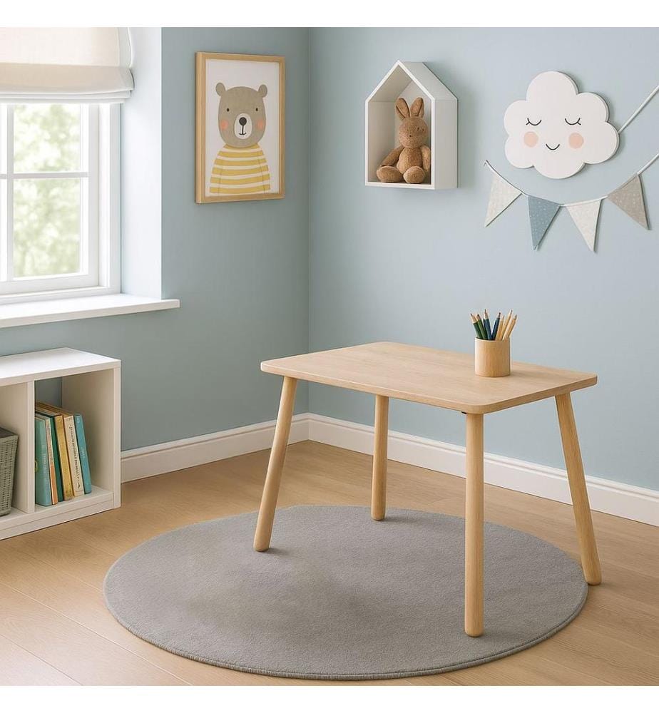 Tavolo per bambini, rovere, struttura in MDF
