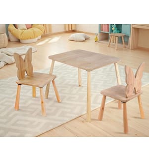 Set de table pour enfant, chêne, corps en MDF