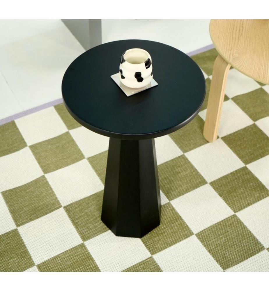 Tavolino laterale, nero, 100% MDF