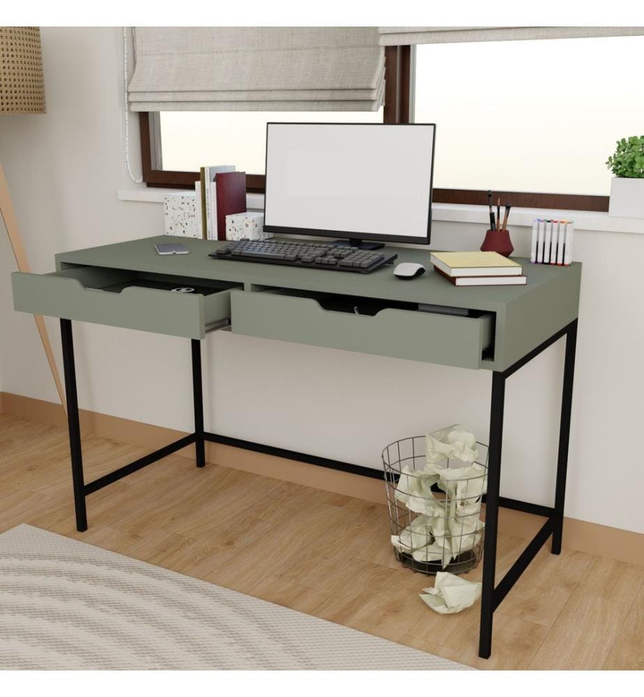 Bureau, vert, 100 % panneau de particules mélaminé