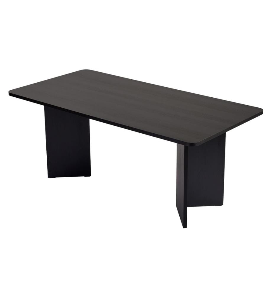Esstisch, Holz, Schwarz, 100 % melaminbeschichtete Spanplatte