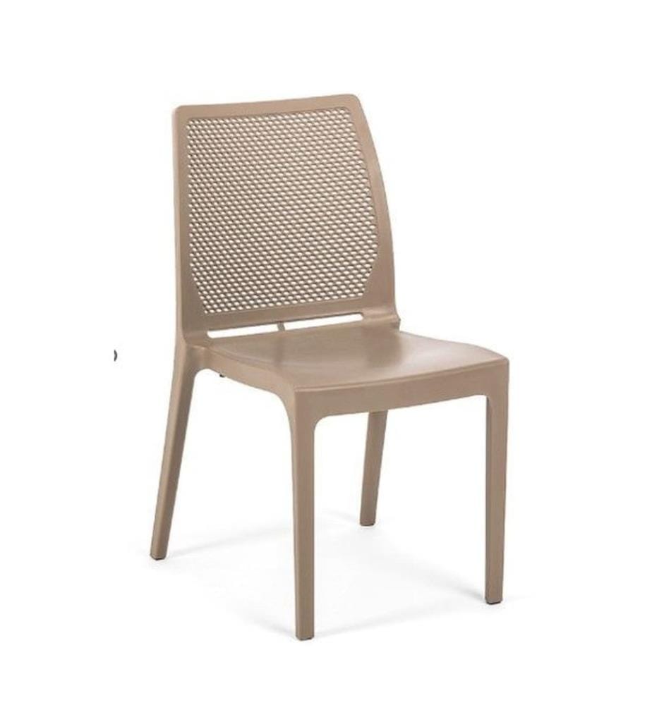 Stuhl, Dunkelbraun, 100% Polypropylen