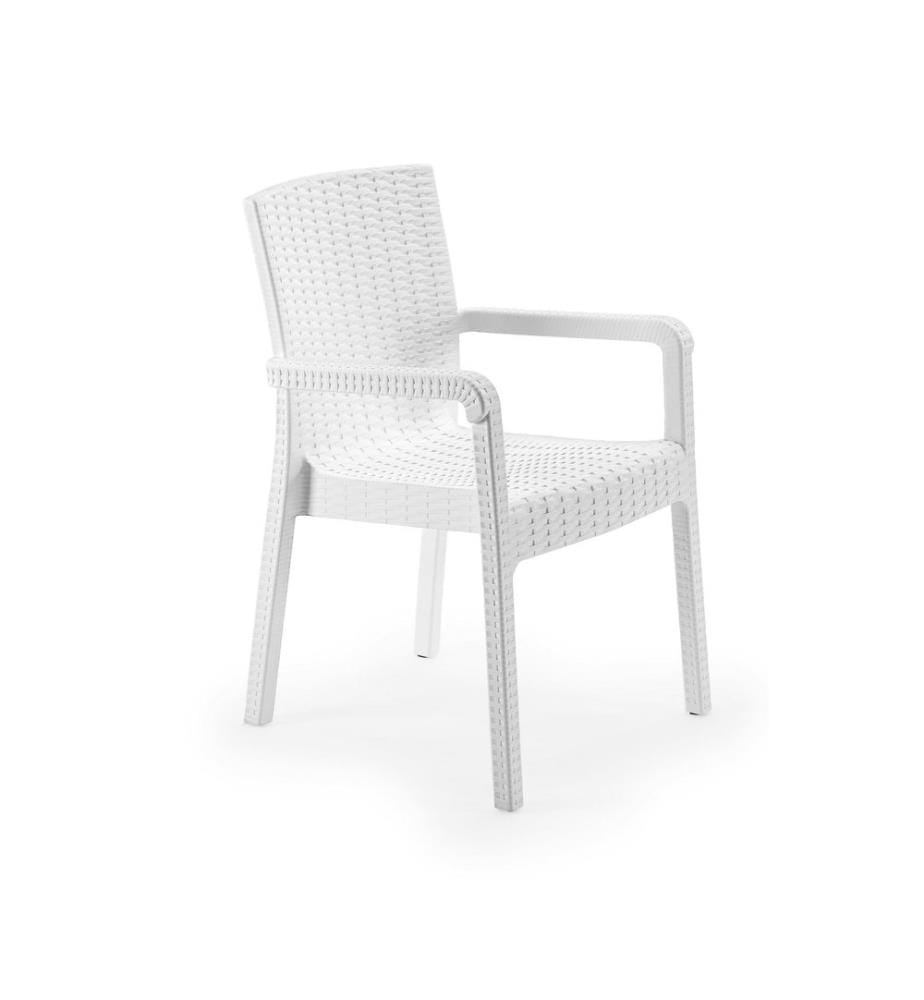 Chaise, blanc, 100 % polypropylène