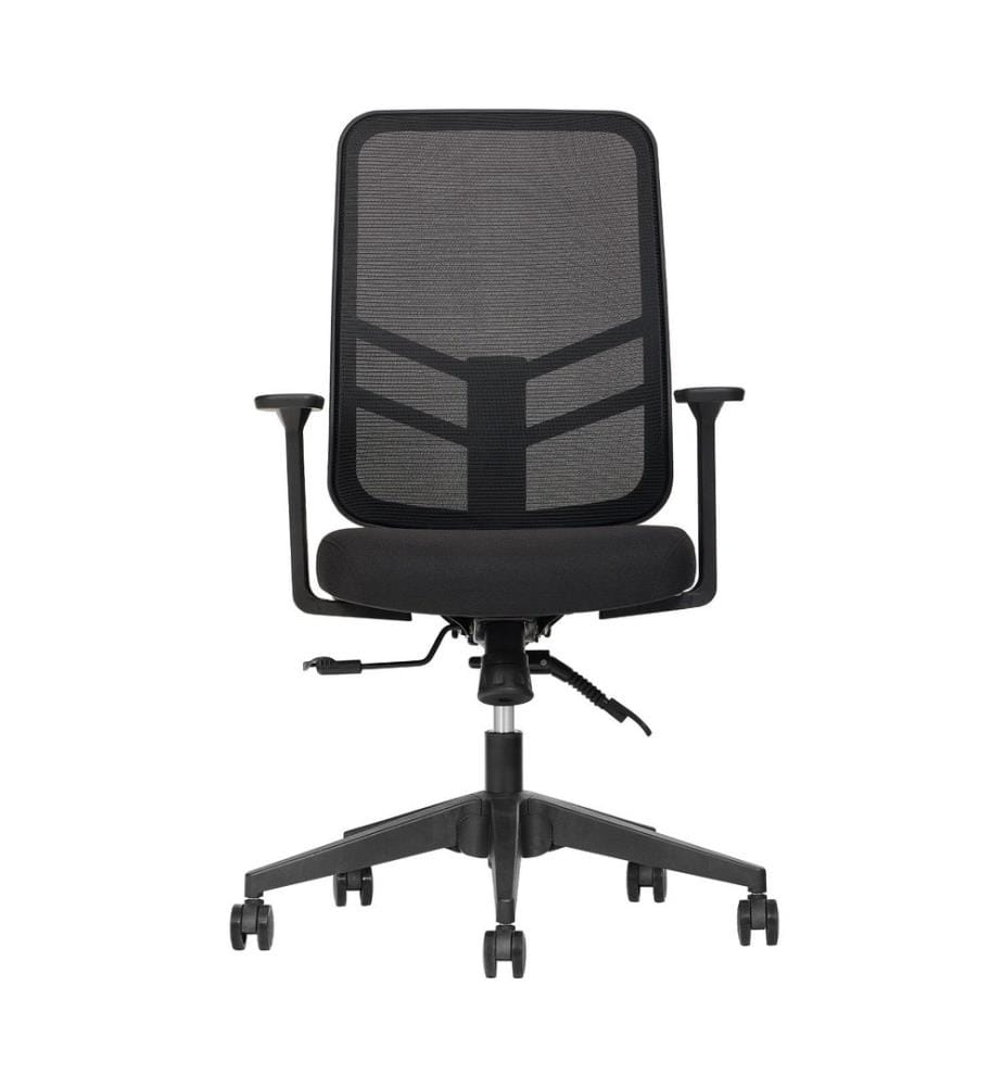 Bürostuhl, schwarz, Gestell: 100 % Kunststoff