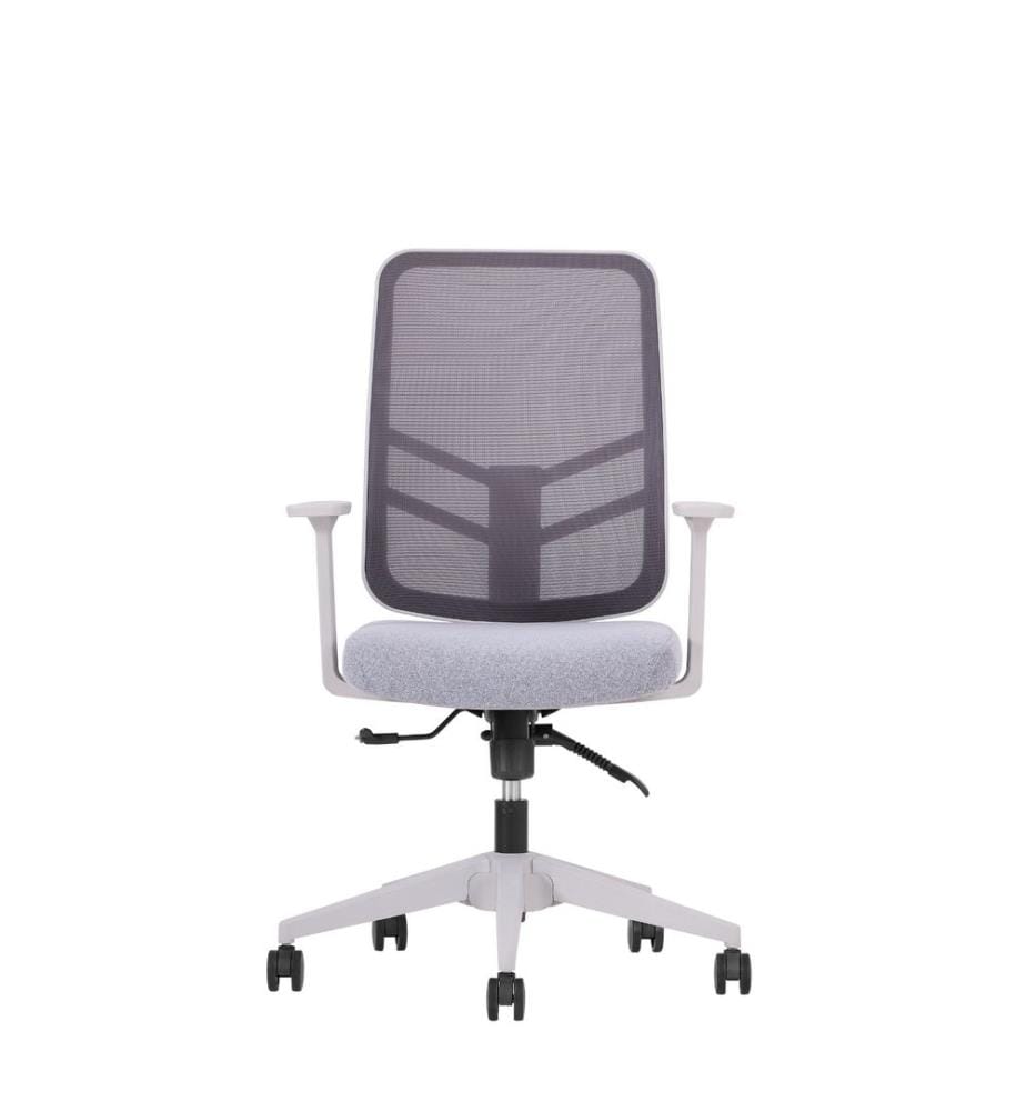 Chaise de bureau, gris, structure : 100 % plastique
