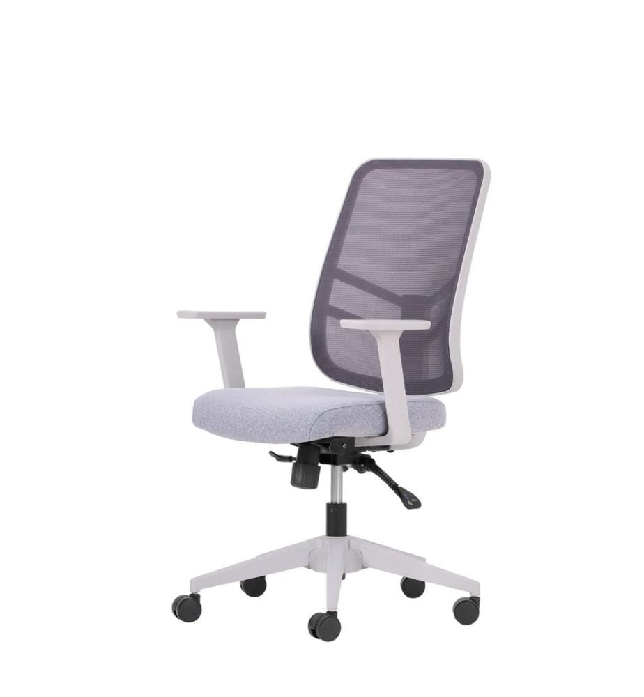 Chaise de bureau, gris, structure : 100 % plastique