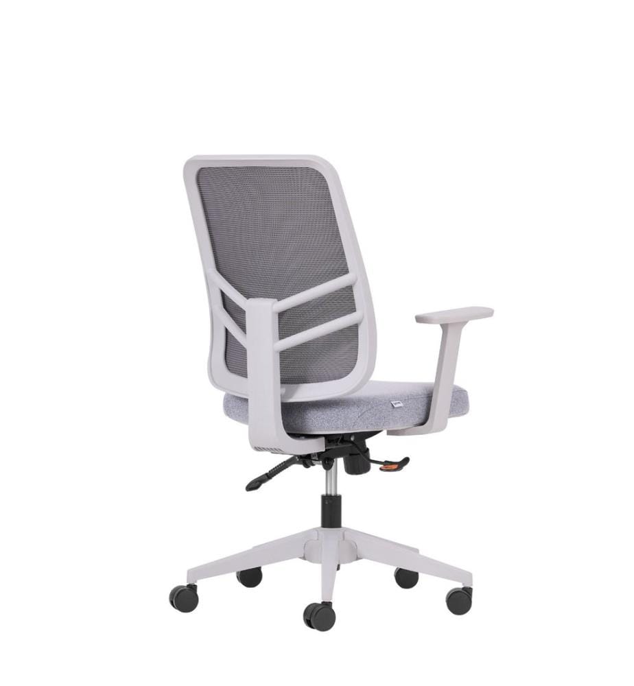 Chaise de bureau, gris, structure : 100 % plastique