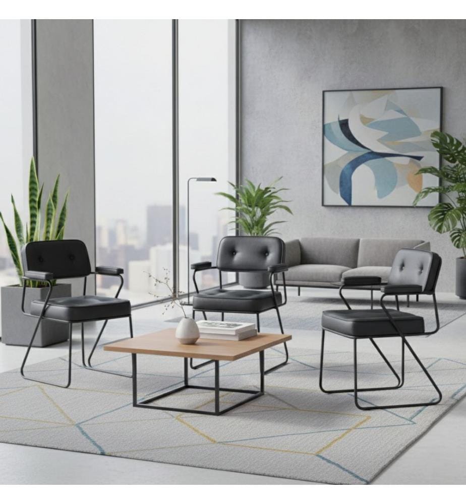 Chaise de bureau, noir, structure : 100 % métal