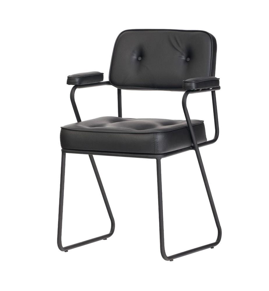 Chaise de bureau, noir, structure : 100 % métal