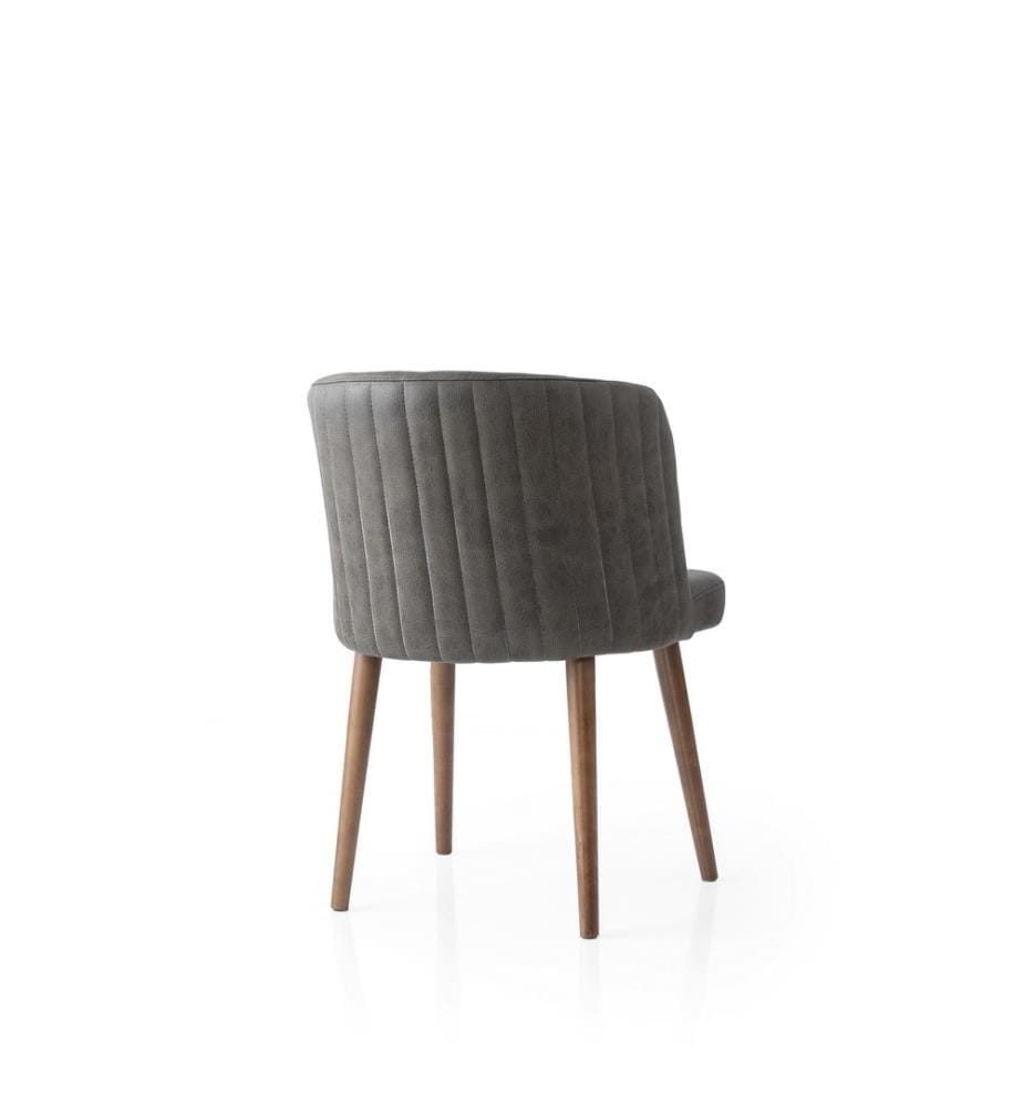 Set de chaises, 4 pièces, anthracite, structure : 100 % fer