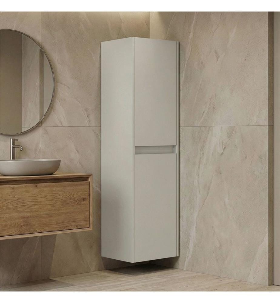 Badezimmerschrank Kaschmir 100 % glänzendes PET-MDF