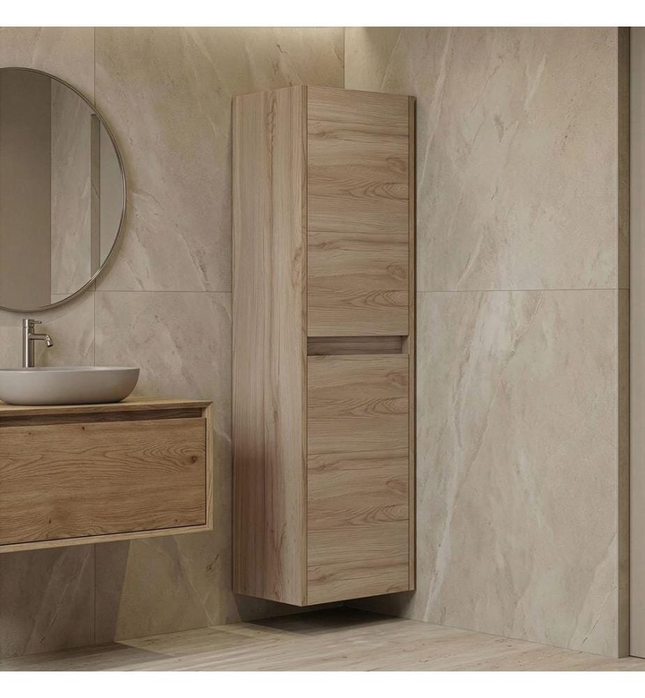 Badezimmerschrank Eiche 100 % melaminbeschichtete Spanplatte