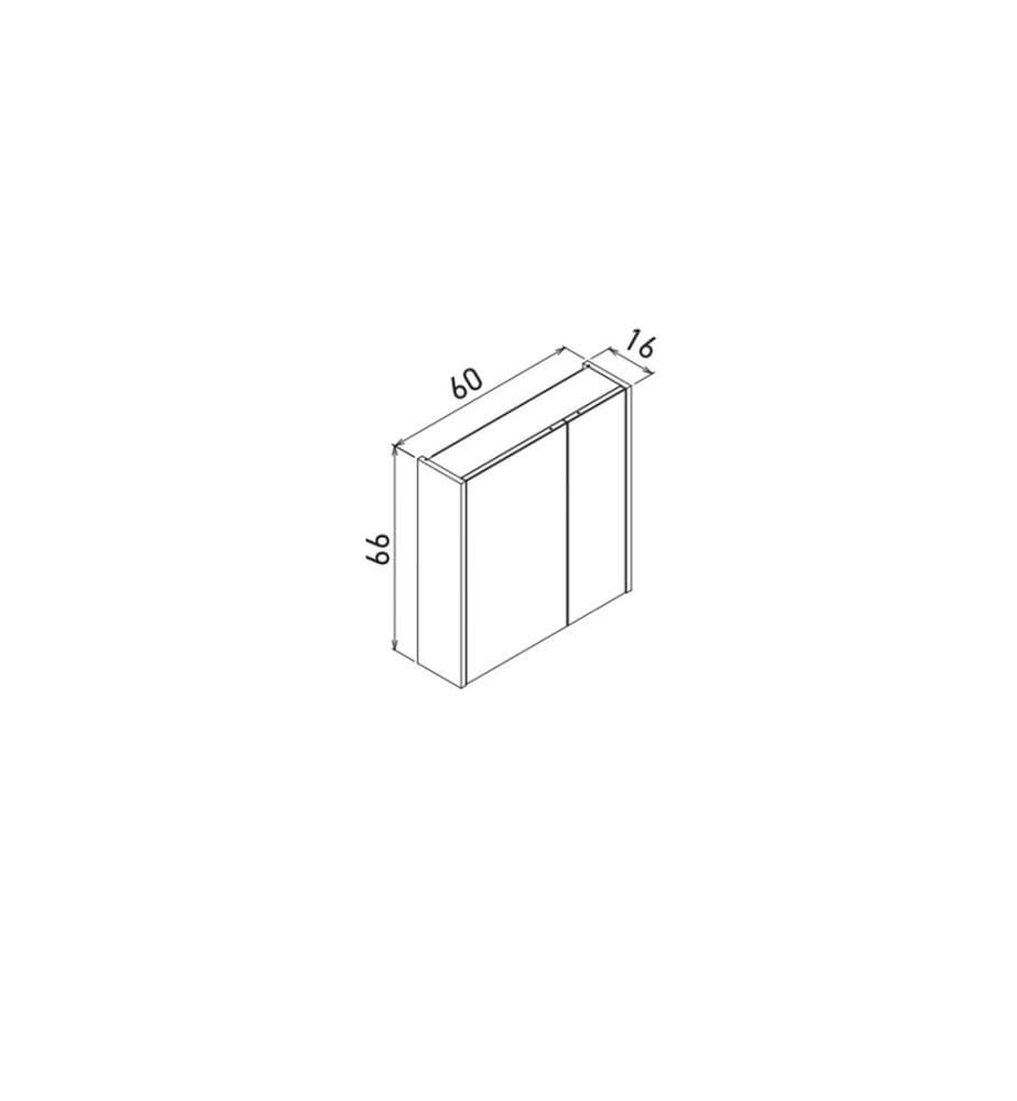 Meuble de salle de bain avec miroir chêne panneau de particules 100% recouvert de mélamine