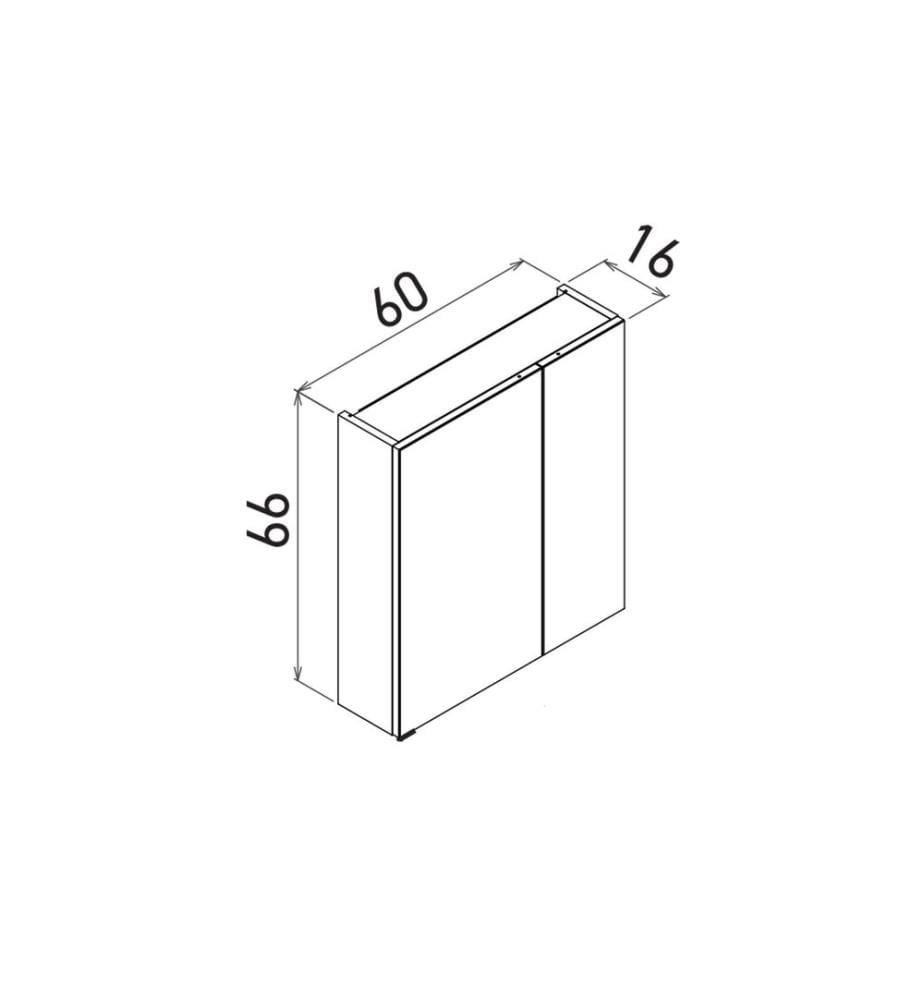 Meuble de salle de bain avec miroir chêne Sonomo MDF 100 % recouvert de mélamine