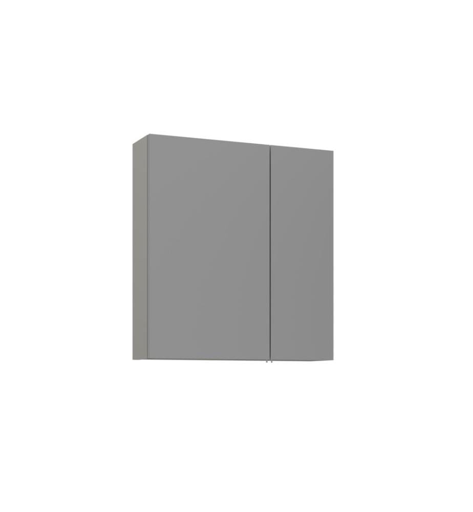 Meuble de salle de bain avec miroir coloris cachemire mat MDF 100 % thermomoulé