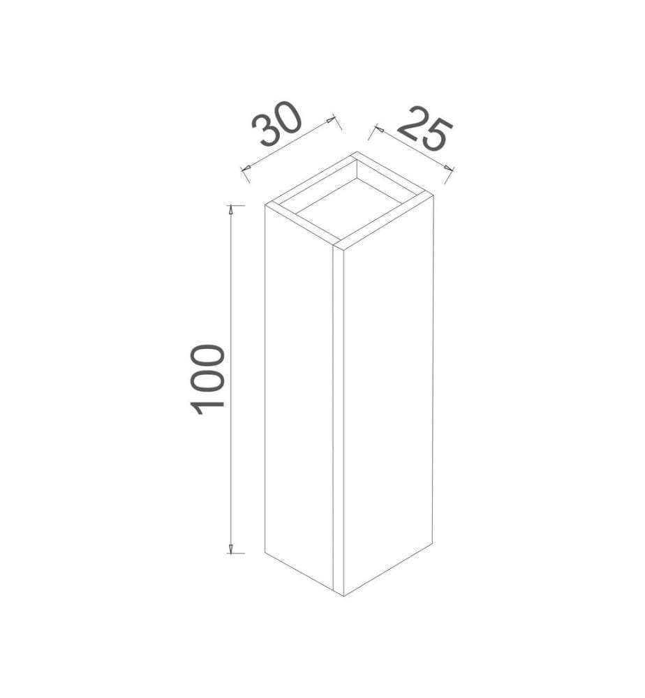 Meuble de salle de bain anthracite mat 100 % MDF PET mat