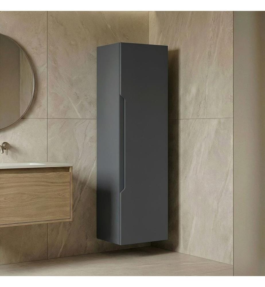 Badezimmerschrank mattes Anthrazit 100 % thermisch beschichtetes MDF